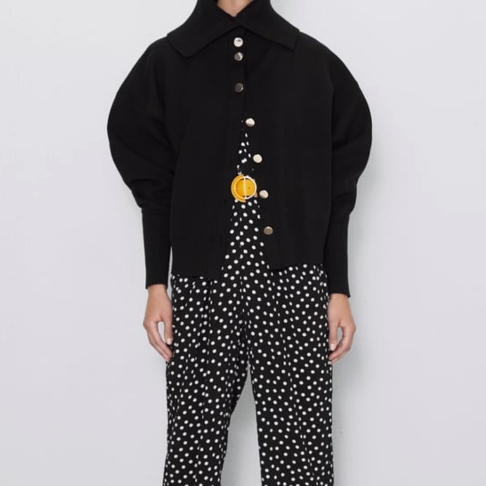 Brand new black and white polka dot jumpsuit